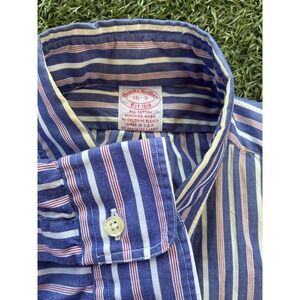 Brooks Brothers Striped Button Down Long Sleeve Dress Shirt Classic Fit‎ 16-3